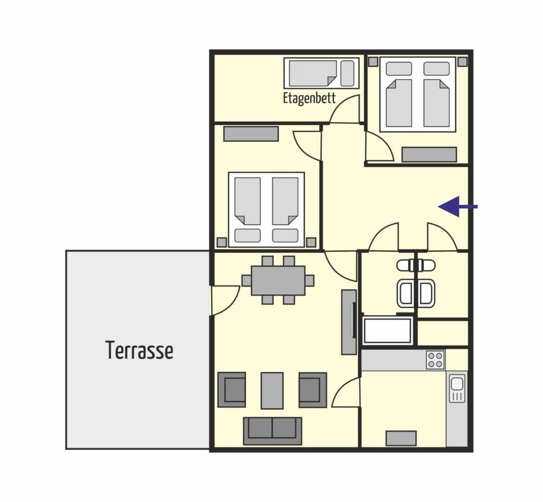 Bungalow Tilla Norddeich  Esterno foto